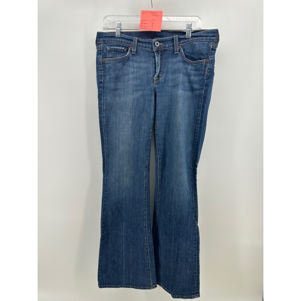 Lucky Brand Zoe Bootcut Jeans Womens 12/31 Medium Wash Mid Rise Made in USA